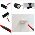 Pacchetto 2 Lame Liscianti con Lama Sostituibile 100/60 cm + Rullo per Intonaco + Prolunghe Telescopiche