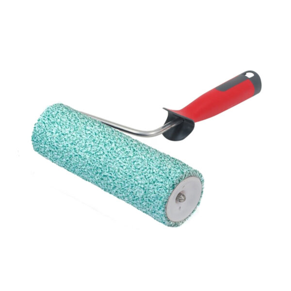 BEROXpert Rullo di verniciatura professionale in microfibra - 6 mm, 25 cm, + Maniglia a rulli